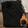 Dark Grey Unisex Lazy Style Drapey Winter Pants