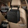 Car Seat Organizer Backrest PU Leather Waterproof Universal Fit Hanging Storage Bag Multi Pocket Kick Mat Travel Accessories