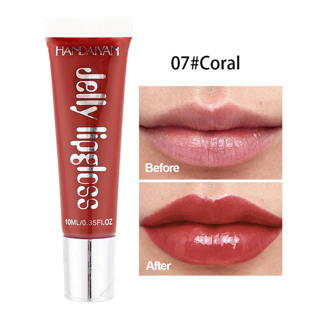 HANDAIYAN Mirror Moisturizing Glass Lip Gloss Candy Color Jelly Jelly Lip Color Tidal Lip Glaze