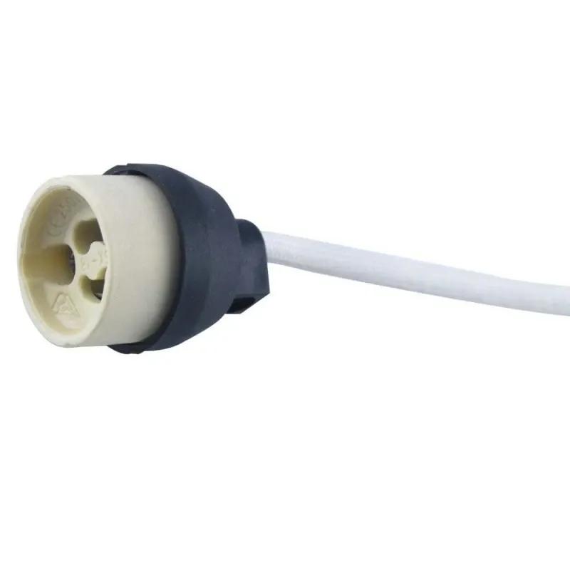 5/10/20/50pcs 15cm Cord Length Lamp Holder GU10 Ceramic LED/Halogen Lamp Holder Lighting Home Commercial Lighting Bulb Holder