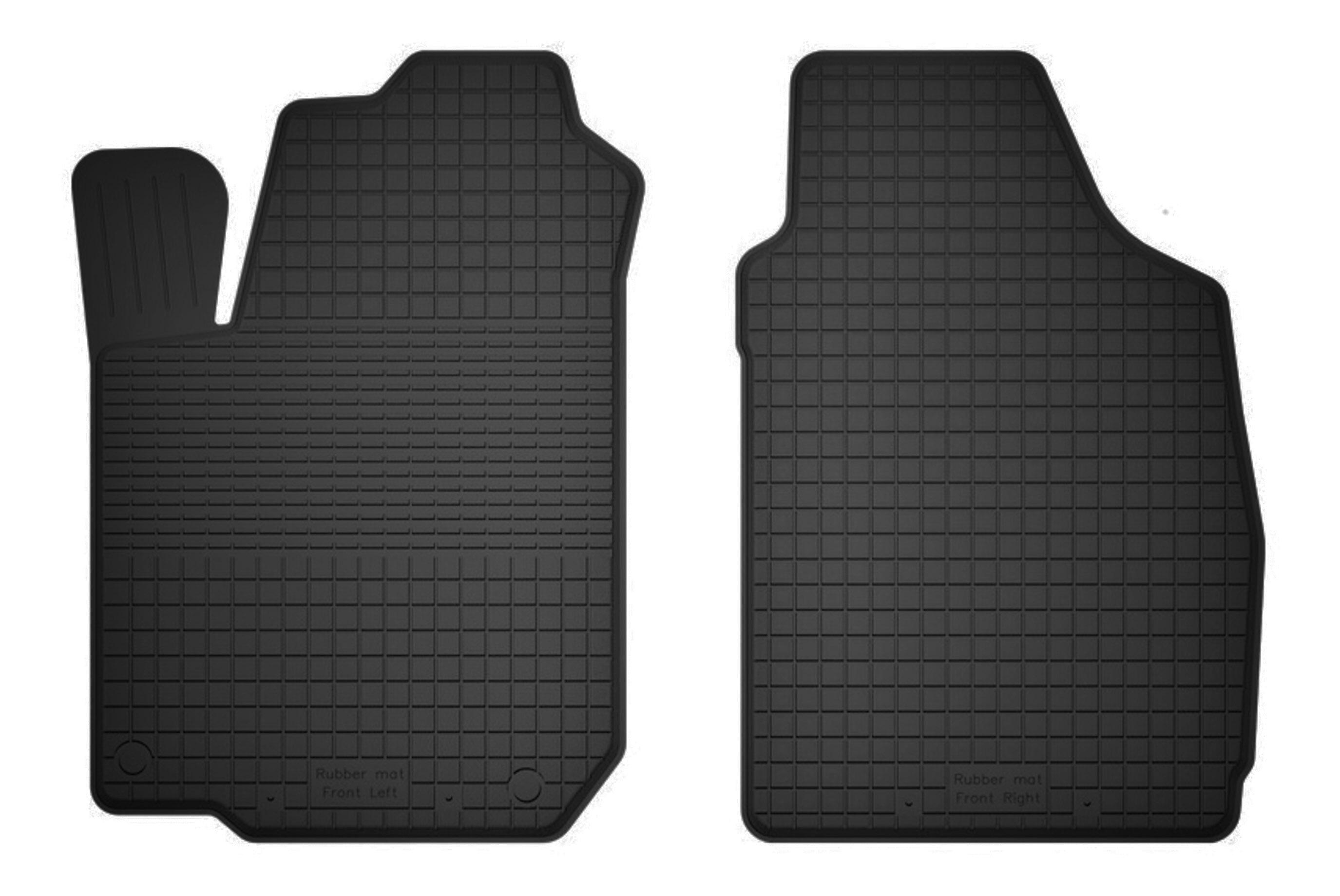 Front rubber car mats, universal for: Daihatsu Trevis hatchback (2006-2009)