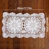 Crochet Cotton Handmade Doilies 30X45CM Crochet Placemats New Lace Placemats