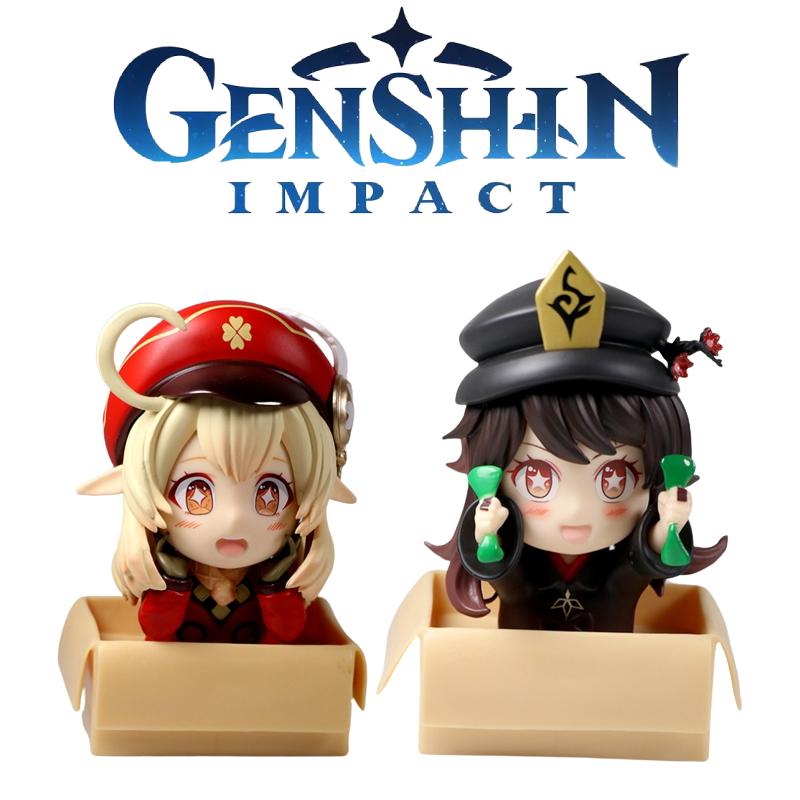 Impact Genshin Klee Hutao Pvc Figure Model Display Toy Collection Home Car Decor