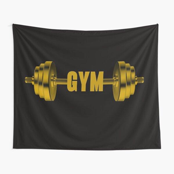 Fitness Tapestry Lifting Dumbbell Tapestry Workout Vintage Design Tapestries Wall Hanging for Bedroom Living Room Decoration