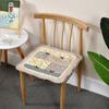 Podložka na židli s kravatami Polštář na židli Farmhouse Květinová kuchyně Jídelní sedák G