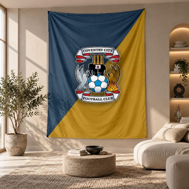 Decorative Tapestry,Coventry City Football Printed Wall Art, Lightweight Wall Hanging For Bedroom Background