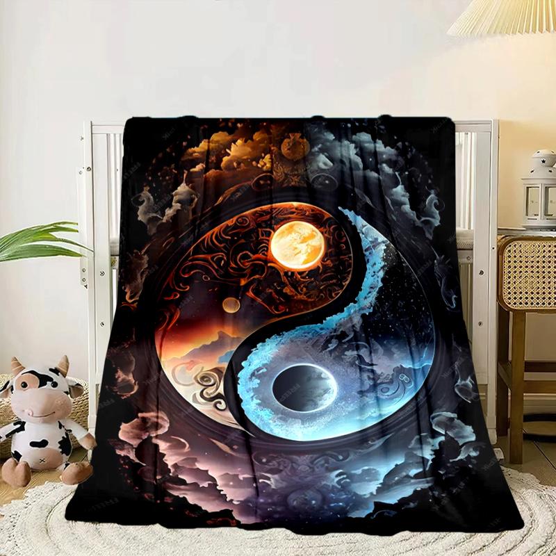 Flame Dance In Blue And Orange Blanket Flannel Blanket Throw Blanket Sofa Cover Blanket Soft Premium Blanket Picnic Blanket Tv Blanket Gifts