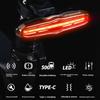 OFFBONDAGE Bike Taillight Smart Auto Brake Sensing Light Waterproof Rechargeable MTB Road Bicycle Rear Light Cycling Accessory