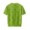 Women's Cute Sweater Knitted Fashion Casual Round-neck Short-sleeved  Cozy Print Top