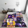 Anime Kpop Demon Hunters Mystery Saja Boys Blanket  Super Warm Plush Throw Blanket For Couch Bed Flannel Bedspread Bed Cover