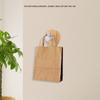Natural Bamboo Stainless Steel Wall Hanger Hook Bag Key Towel Hanger Kitchen Single Hook