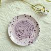 Ceramic Grater Plate Food Grade Non-Slip Garlic Ginger Spices Grinding Tool for Home Kitchen Daily Cooking