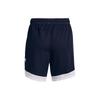 Under Armour Baseline Colorblock Mid-Rise Straight-Leg Athletic Shorts Women Bottoms Blue 1370301-490