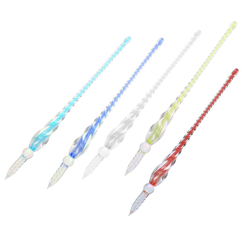 Glass Drip Fountain Pen Vintage Dip Dipping Pen Filling Ink Painting Supplies