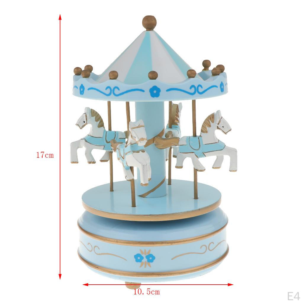 Classic -Round Carousel Music Box