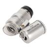 45X Mini Pocket Microscope Adjustable Portable Magnifying Glass with 2 LED Lights for Jewelry