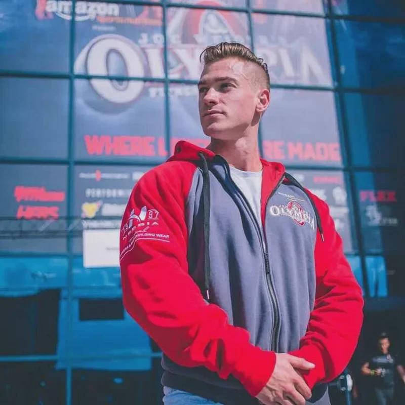 

Мужская толстовка с капюшоном для бодибилдинга Olympia осень/зима XL