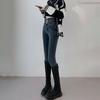 Korean High-waisted Breasted Small-footed Jeans Women's Spring and Summer New Fashion and Thin Versatile Slim-fitting Trousers Tide