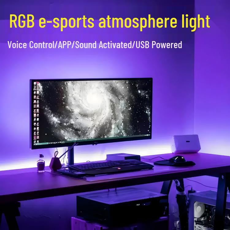 

Светодиодная RGB-лента с питанием от USB для украшения ПК и телевизора 24 inch