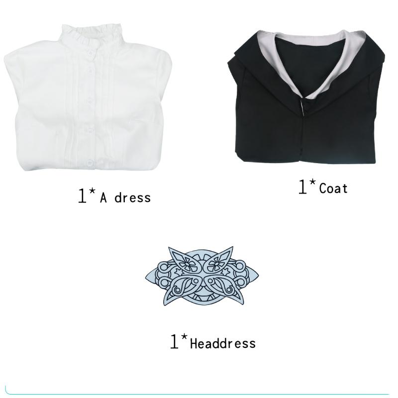 

Ферн За пределами Фрирен Косплей Костюм Платье Пальто Головной убор Аниме Периферия Женский XXL