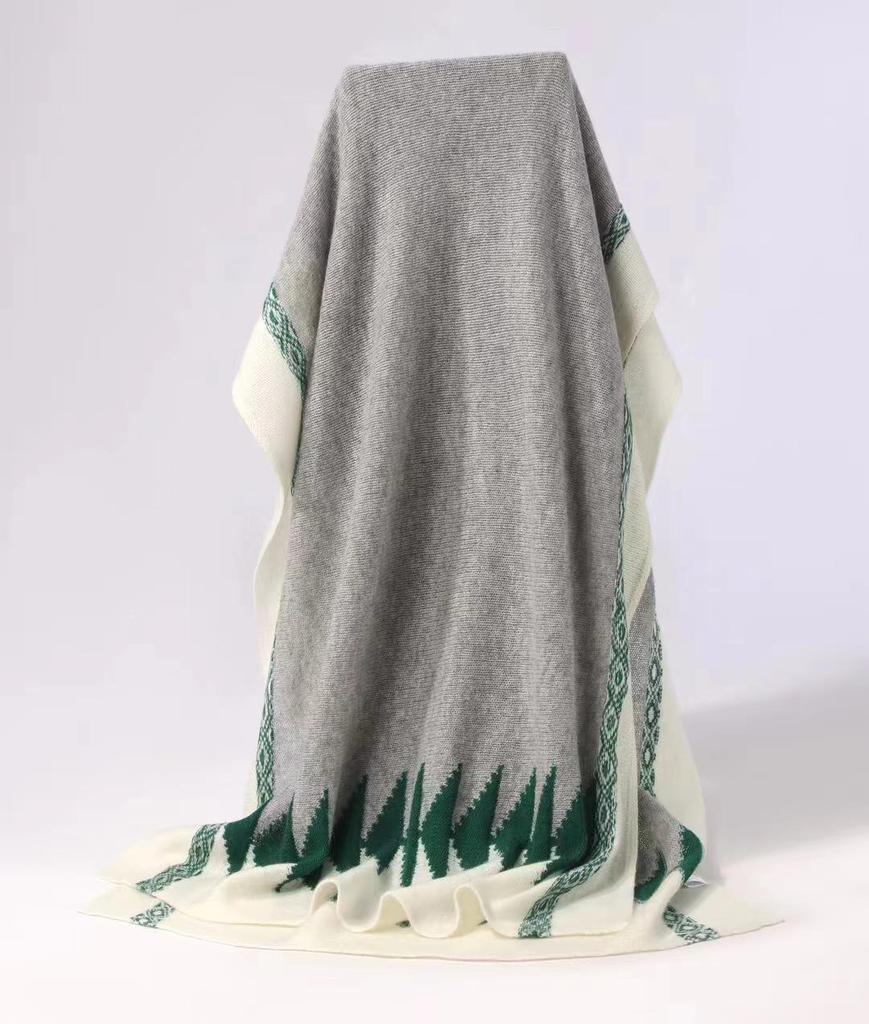 Inner Mongolia Cashmere Scarf - Festive Winter Fashion Shawl and Warm Neck Warmer