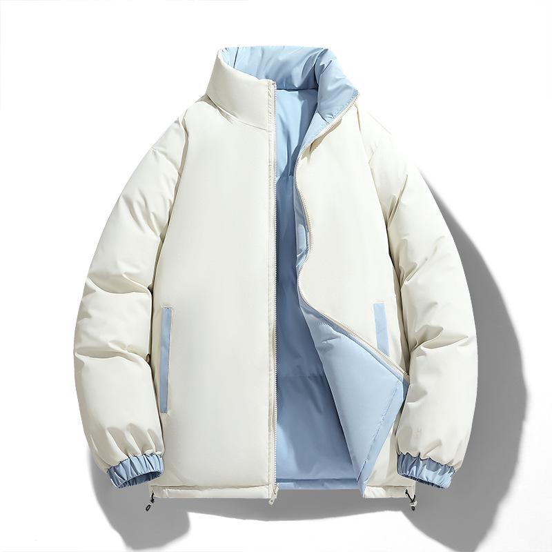 Double-Sided Men's Winter Cotton Padded Jacket - Warm, Loose Fit, Trendy Youth Style for Autumn and Winter