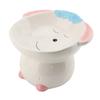 Ceramic Pet Bowl Cartoon Sheep Design Elevated and Tilted Multi Functional Bowl for Home