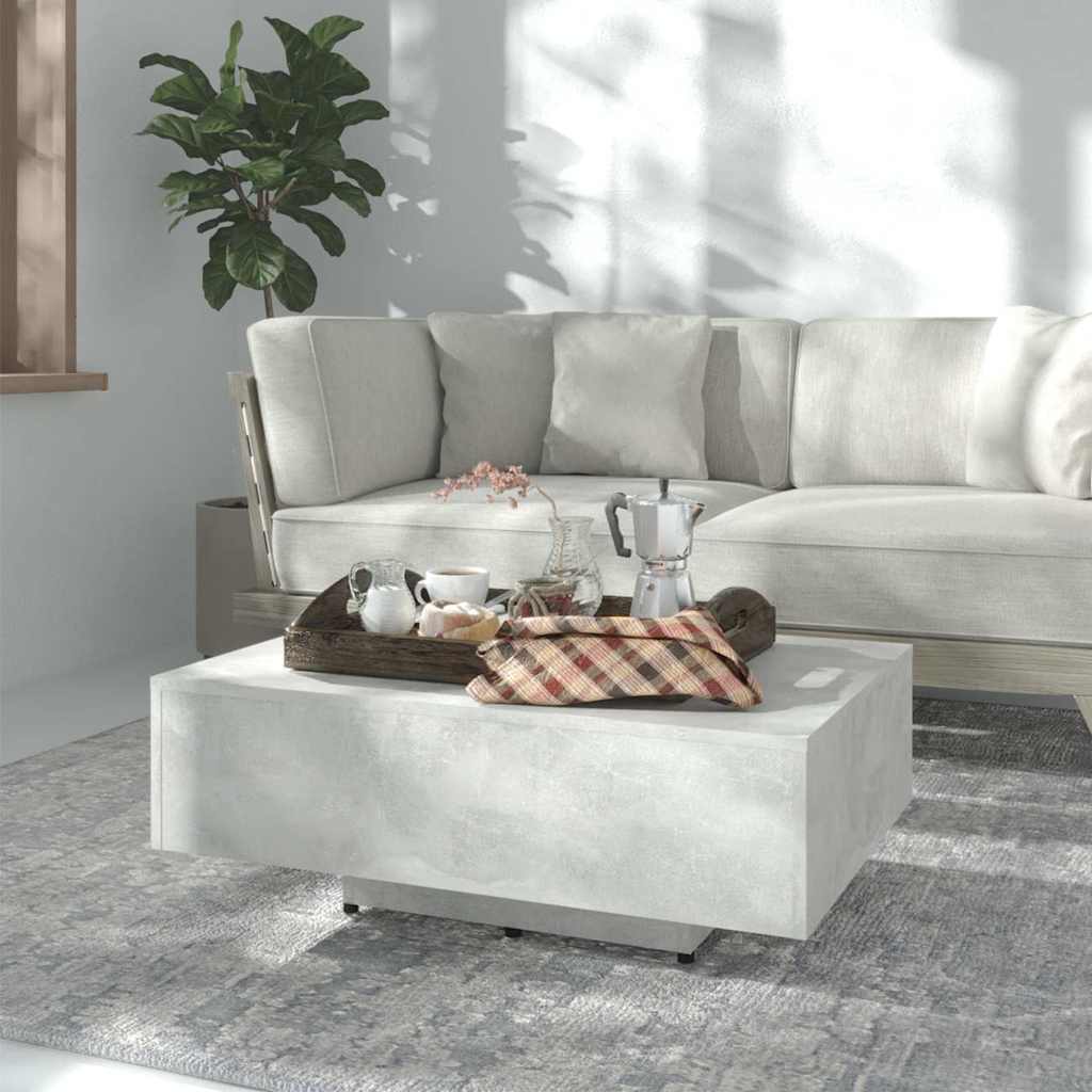 vidaXL Couchtisch Betongrau 85x55x31 cm Holzwerkstoff graue