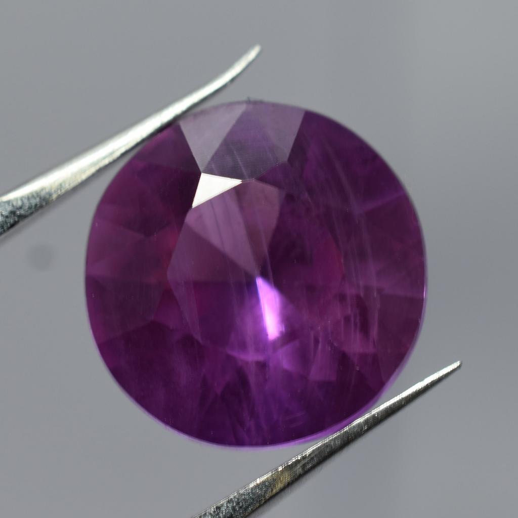 Natural Pink Sapphire Loose Gemstone 8.75 ct Round Shape September Birthstone for Gem Collections