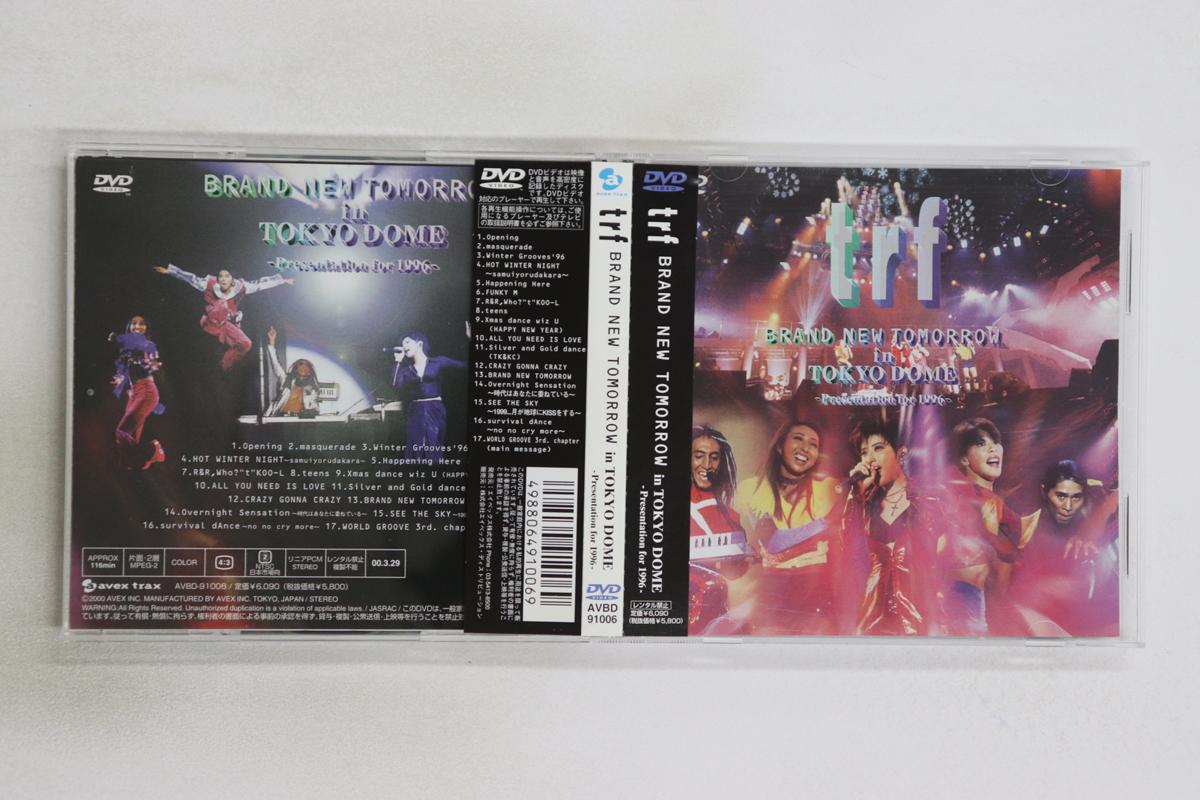 

DVD TRF - BRAND NEW TOMORROW in TOKYO DOME -P AVBD91006 AVEX TRAX 2000 Japan Obi Japanese Pop/Rock Used