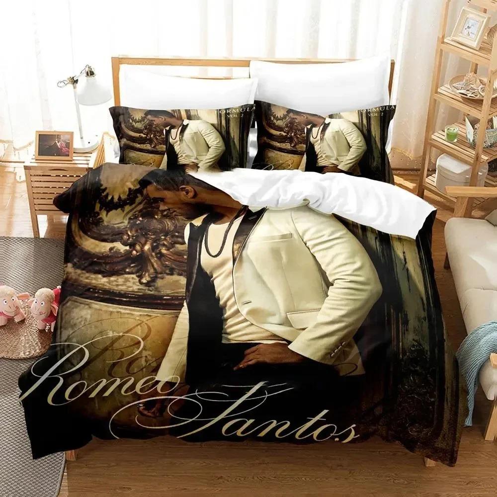 3D Print Romeo Santos Bedding Set Duvet Cover Bed Set Quilt Cover Pillowcase Comforter King Queen Size Boys Adult Bedding Set