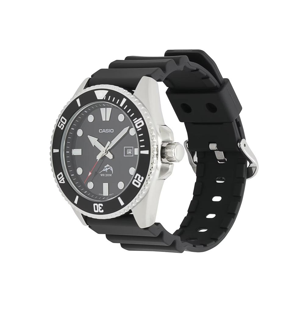 Casio YOUTH Series-Swordfish Luminous Ocean Quartz Movement Resin Strap Japanese and Korean Watch Men's Watch Black Dial MDV106-1A/MDV-106-1A