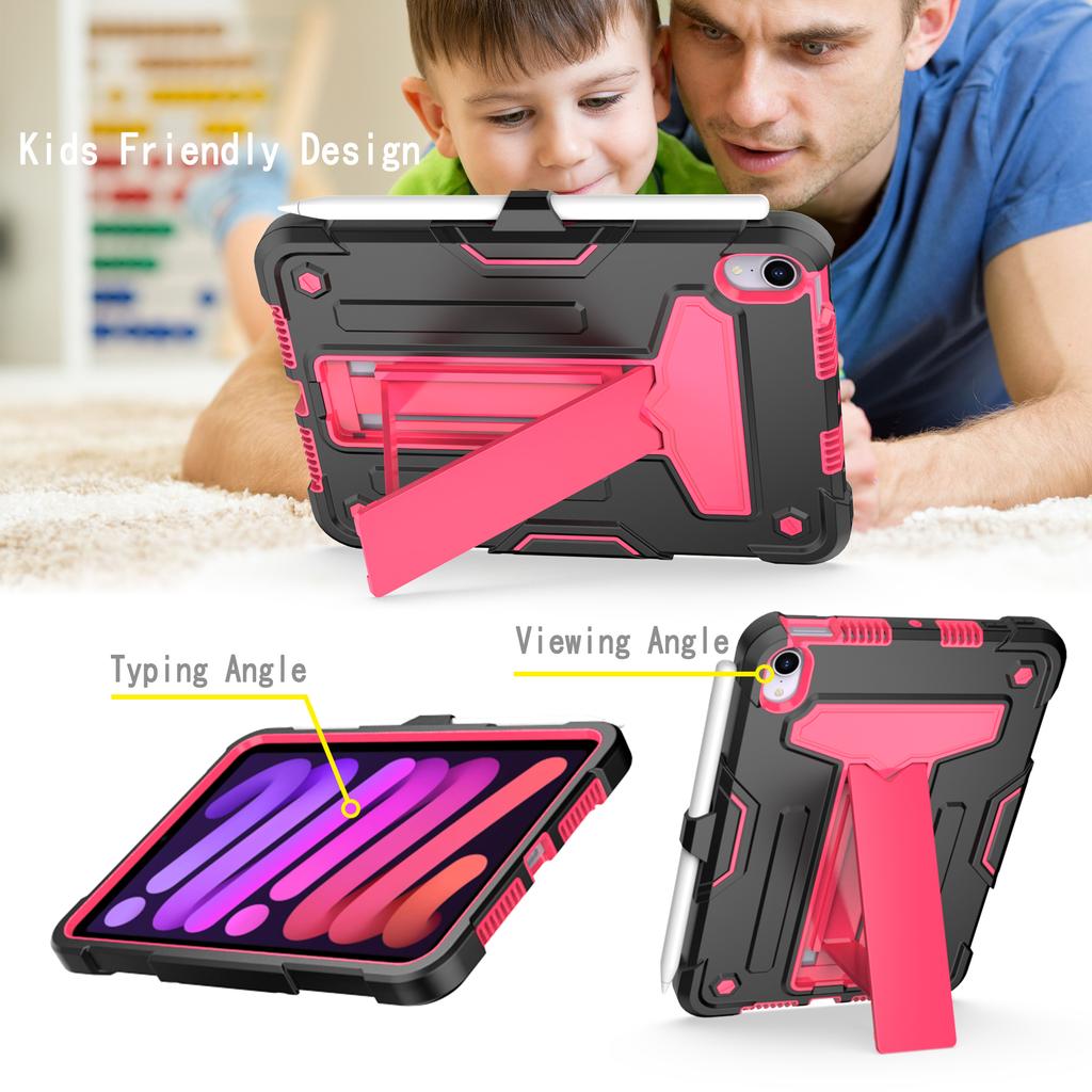 Armor Case for Universal for IPad Mini 7 A17 Pro 2024 Mini 6 2021 8.3" A2993 A2995 A2996 A2567 A2568 A2569 Hybrid Stand Cover