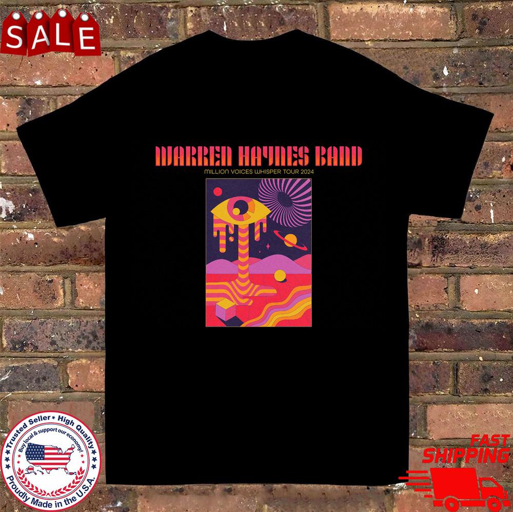 The Warren Haynes Band Million Voices Whisper 2024 T Shirt Full Size Unisex T-Shirt XXXXL