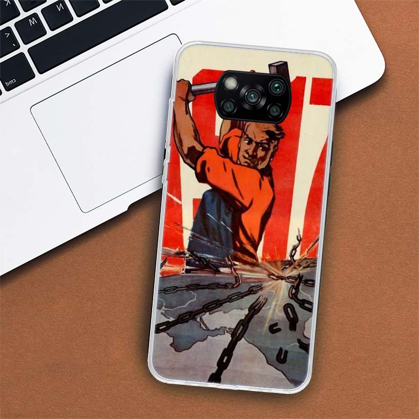 Soviet Union USSR Flag Phone Case For Xiaomi Mi 11 Lite 11i 12X 12 9 8 11T 10T 9T Pro 10 5X 6X Ultra 5G Cover Coque Capa