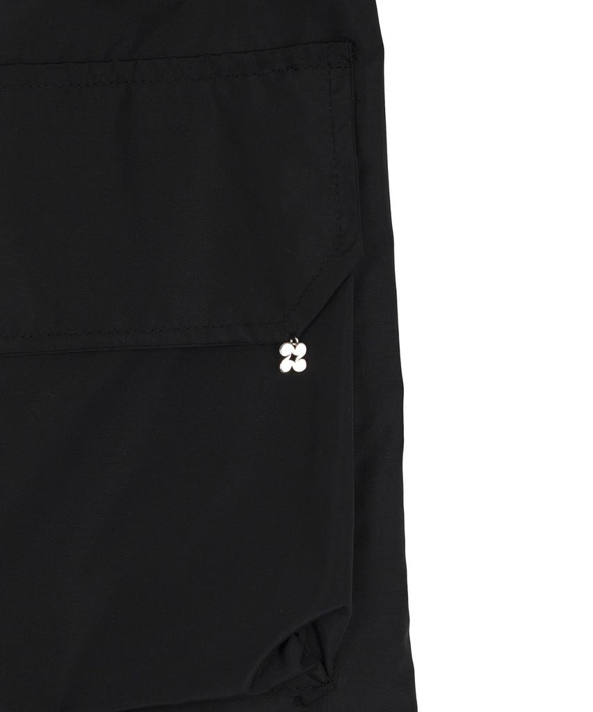 HIGH SCHOOL DISCO Zipper Cargo Pocket Low-Rise Skirt Black