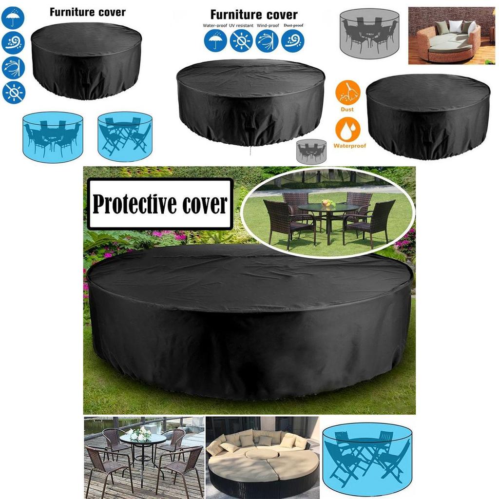 Circular Table Waterproof Cover For Patio And Garden Protection