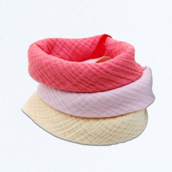 Dream Tofu Doppel-Joghurt-Mulltuch-Lätzchen-Lätzchen-Set für Mädchen, 3-teiliges Set, koreanische Babyprodukte