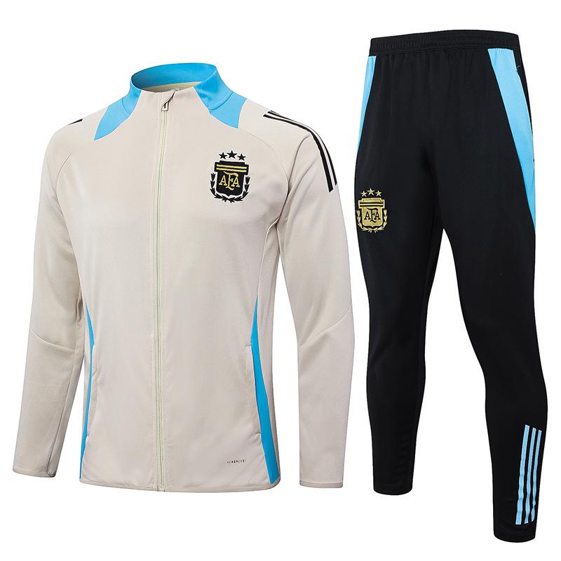2024 Country Captain Reißverschluss Argentinien Portugal Italien Brasilien Deutschland Aufwärmtrikot Fußballtrikot