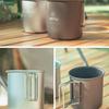 Aluminum Folding Camping Cup, Lightweight and Boiling Water Safe