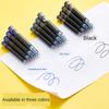Black / Blue 10 Pieces Hongdian Black Fountain Pen Ink Cartridges 3.4mm Diameter for HongDian Ink Pen