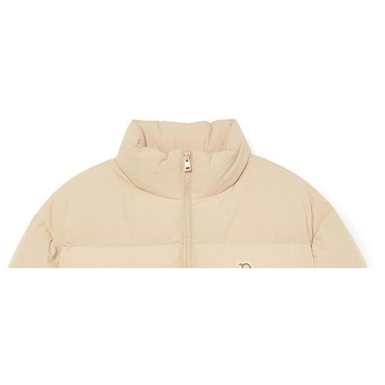 New MLB Down Jacket Unisex Linen Beige Yellow 3ADJB0336-43BGM