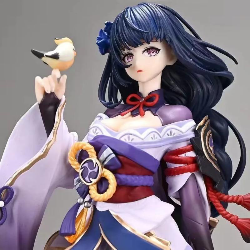 23cm Genshin Impact Anime Figure Raiden Shogun Sexy Figures Pvc Action Collection Adult Model Doll Toys Birthday Gifts for Kids