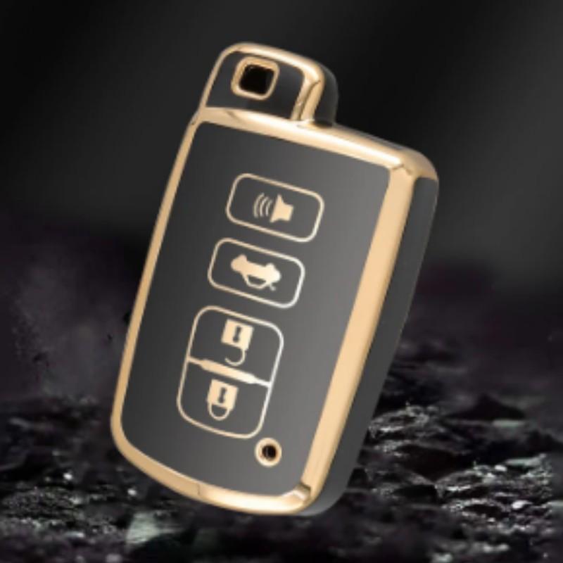 4 Buttons Car Key Case Cover For Toyota Camry Corolla RAV4 Highlander Avalon 2015 - 2017 Smart Control Protector Shell Holder