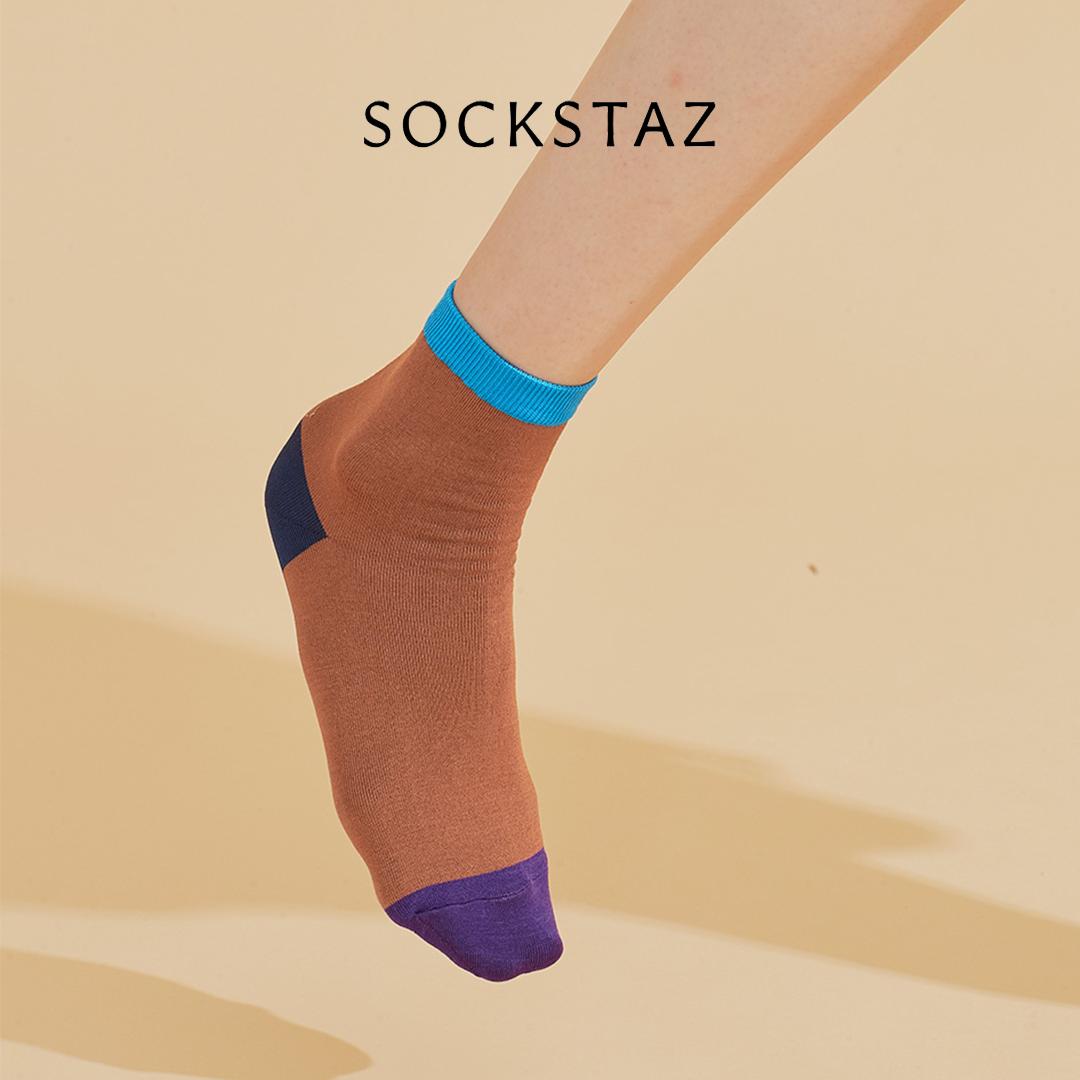 

[SOCKSTAZ] Женские модные короткие хлопковые носки (цвет Кэмел)