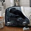1pc Crow, Skulls Soft Warm Throw Blanket Nap Blanket For Couch Sofa Office Bed Camping Travel,Comfortable