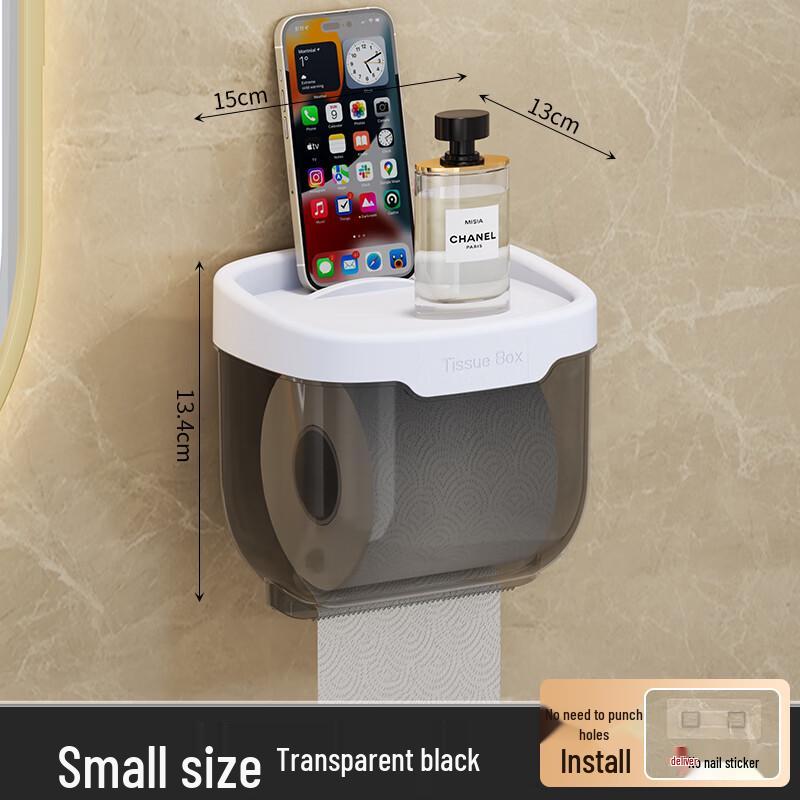 Ally Bathroom Tissue Box with Storage Shelf