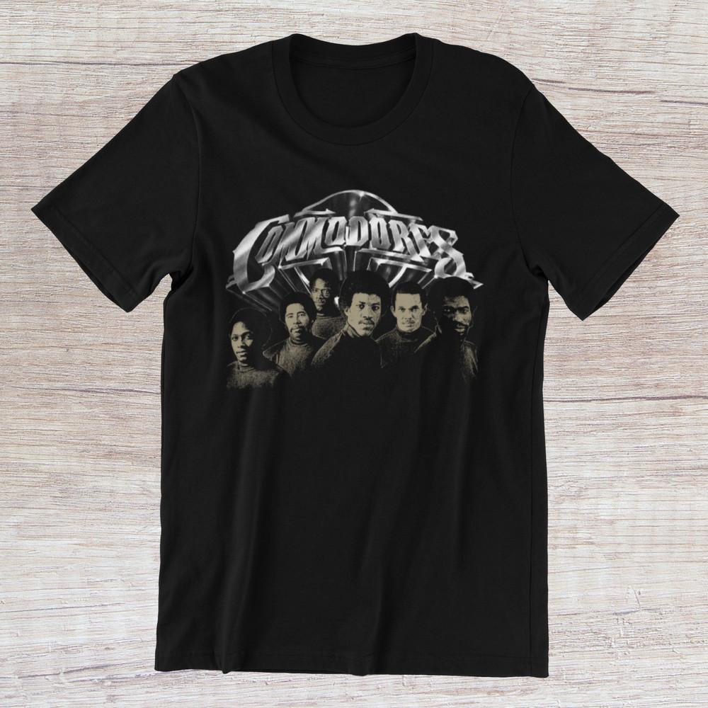 COMMODORES  70s 80s Funk Soul Music on Ring Spun Cotton Tee Unisex T-Shirt XXXL