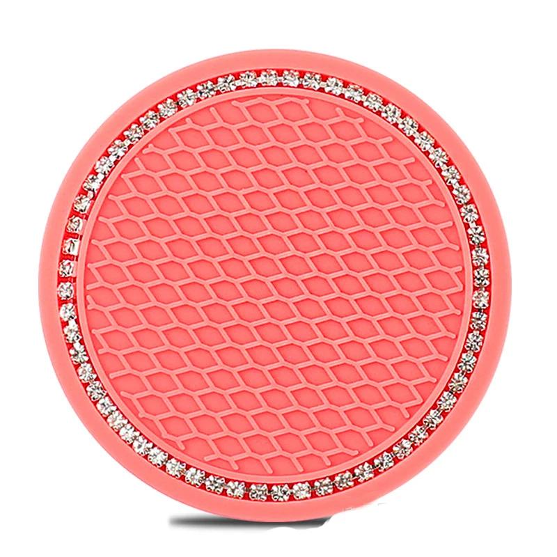 Car Coaster Water Cup Bottle Holder Anti-slip Pad Mat Silica Gel Waterproof For Interior Decoration Car Styling Accessories