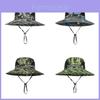 Camouflage Fisherman Hat With Wide Brim For Men Summer Sun Protection And Breathability